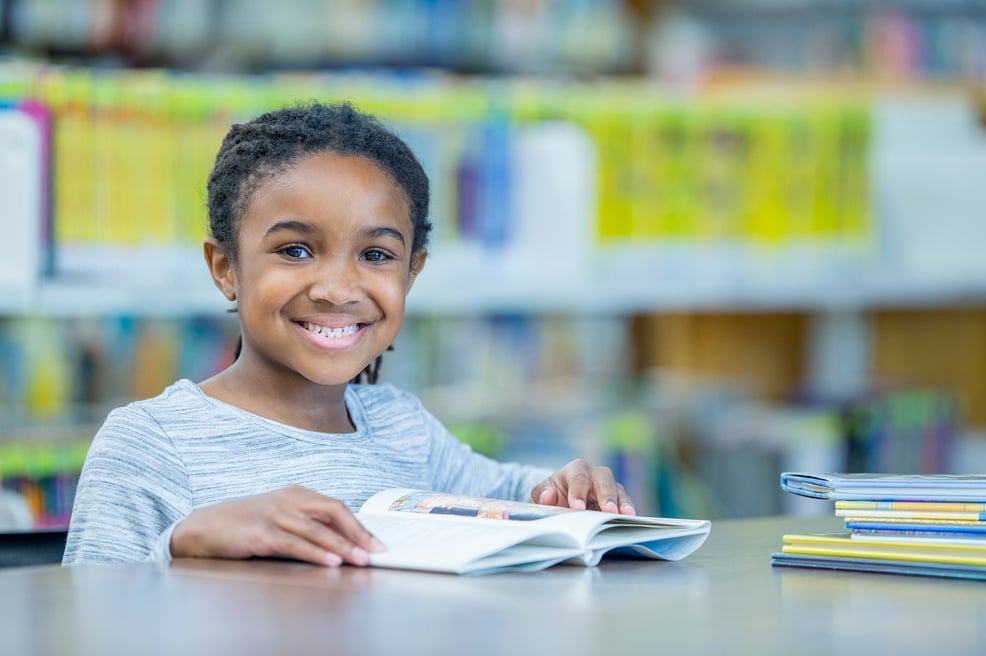 Kid reading